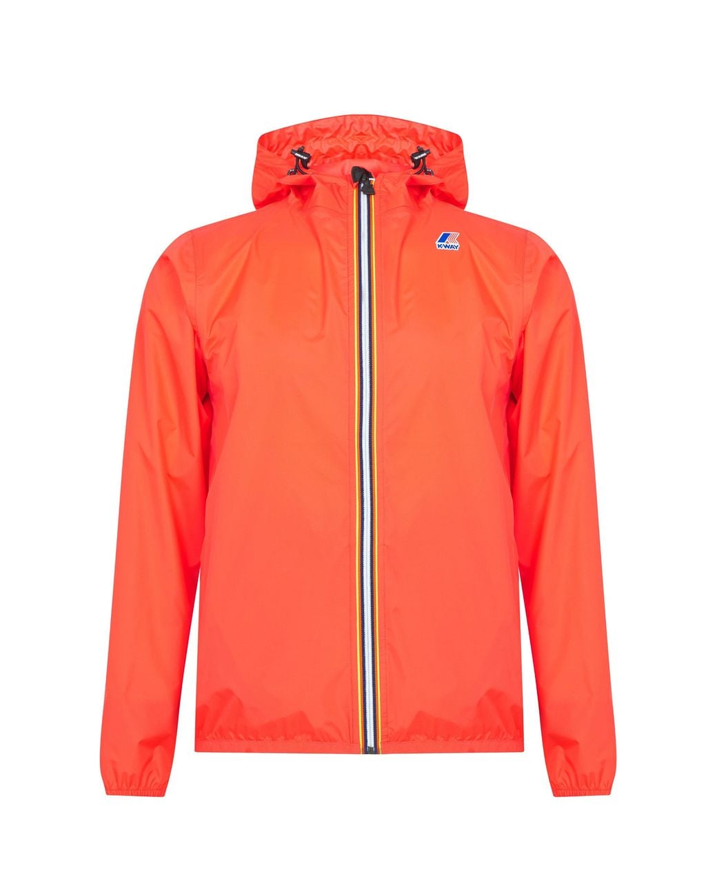 K-Way Red Le Vrai 3.0 Water Resistant Long Sleeve Rain Anorak for men