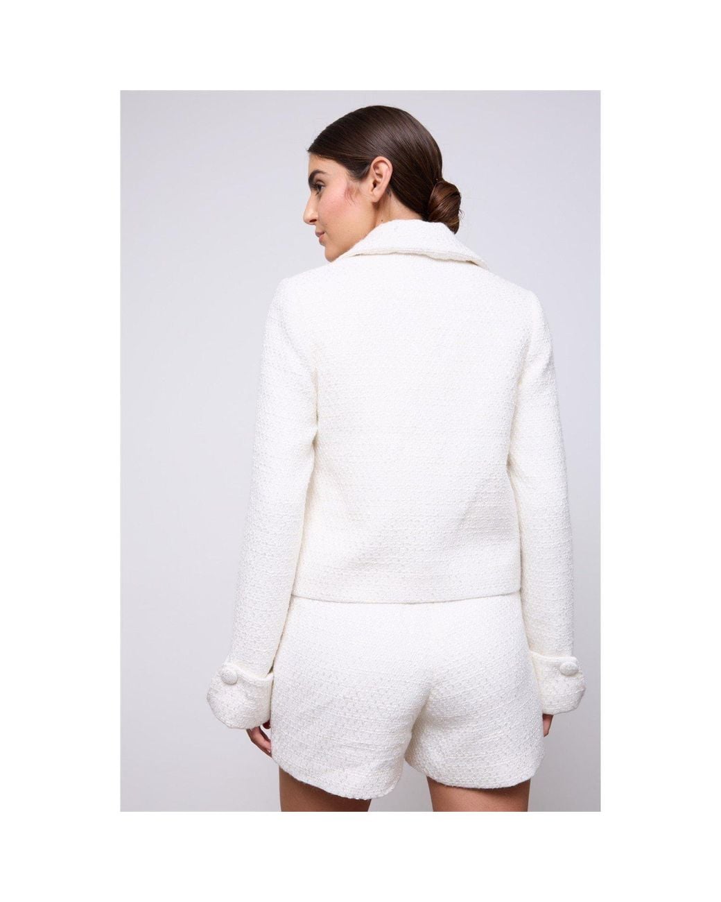 Odd Muse White Boucle Jacket