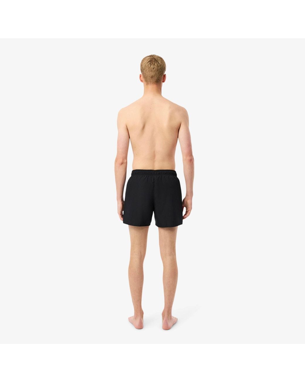 Lacoste Black Taff Swim Shorts for men