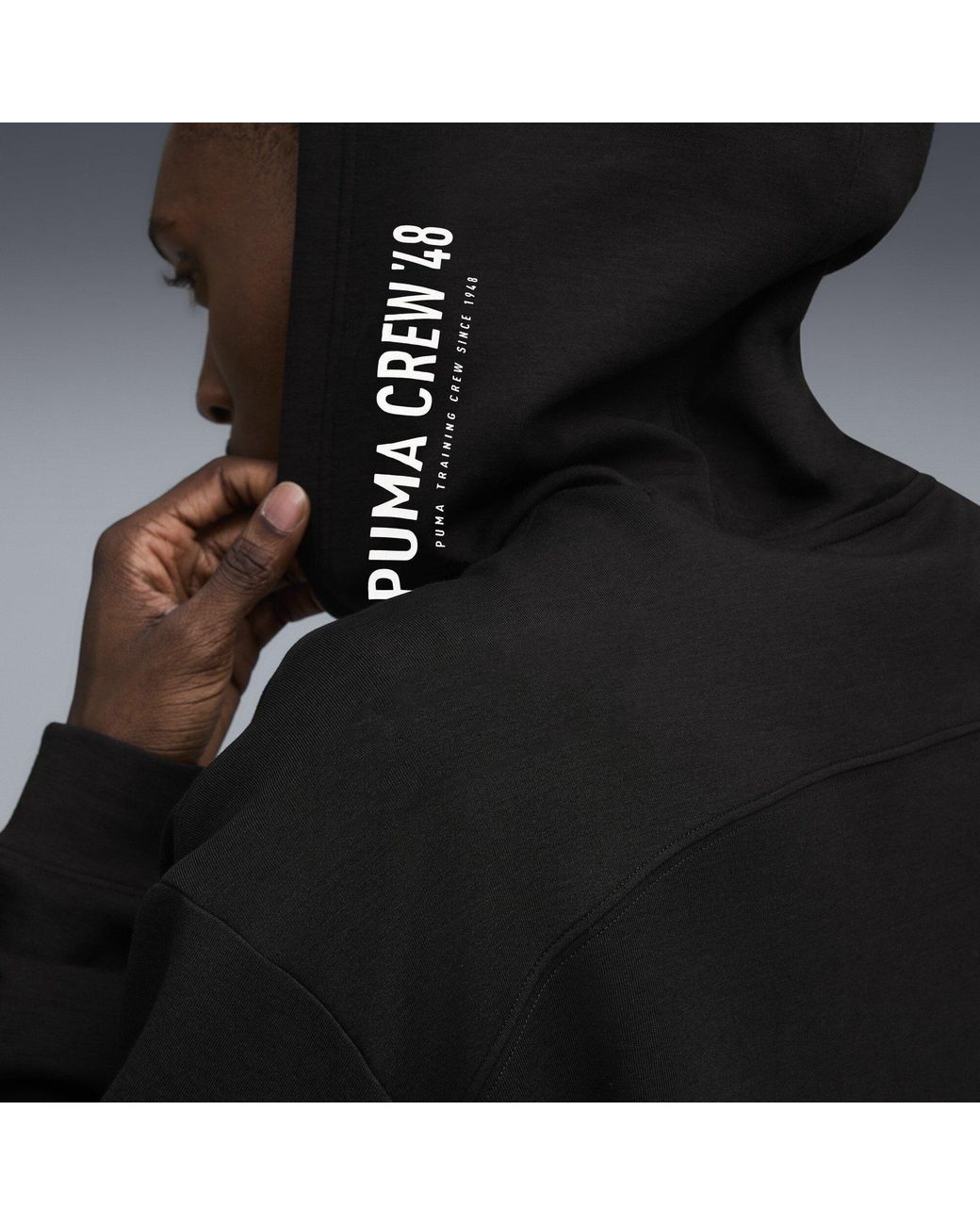 PUMA Black Cloudspun Performance Hoodie for men