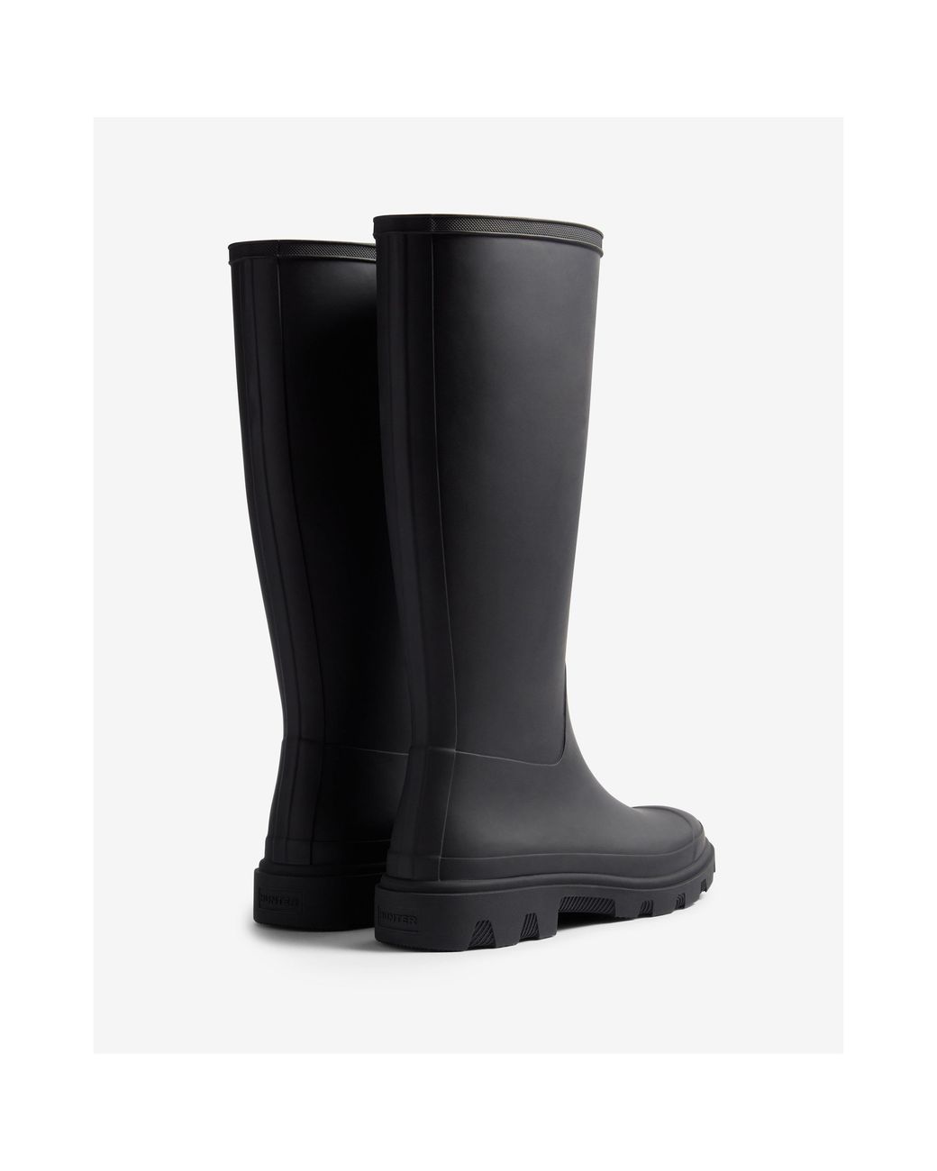 Hunter Black Downpour Tall Wellingtons for men
