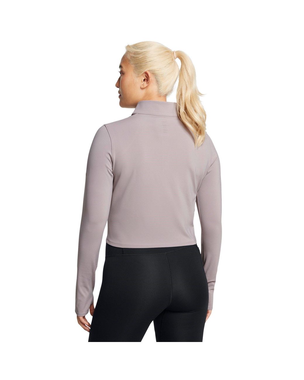 Under Armour Gray Launch Elite Half-Zip Long-Sleeve Performance Top