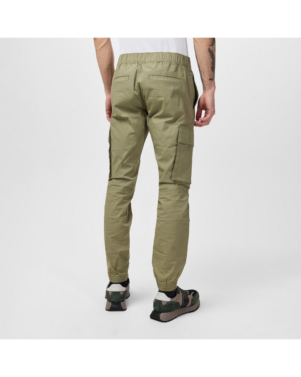 Calvin Klein Green Skinny Cargo Trouser for men