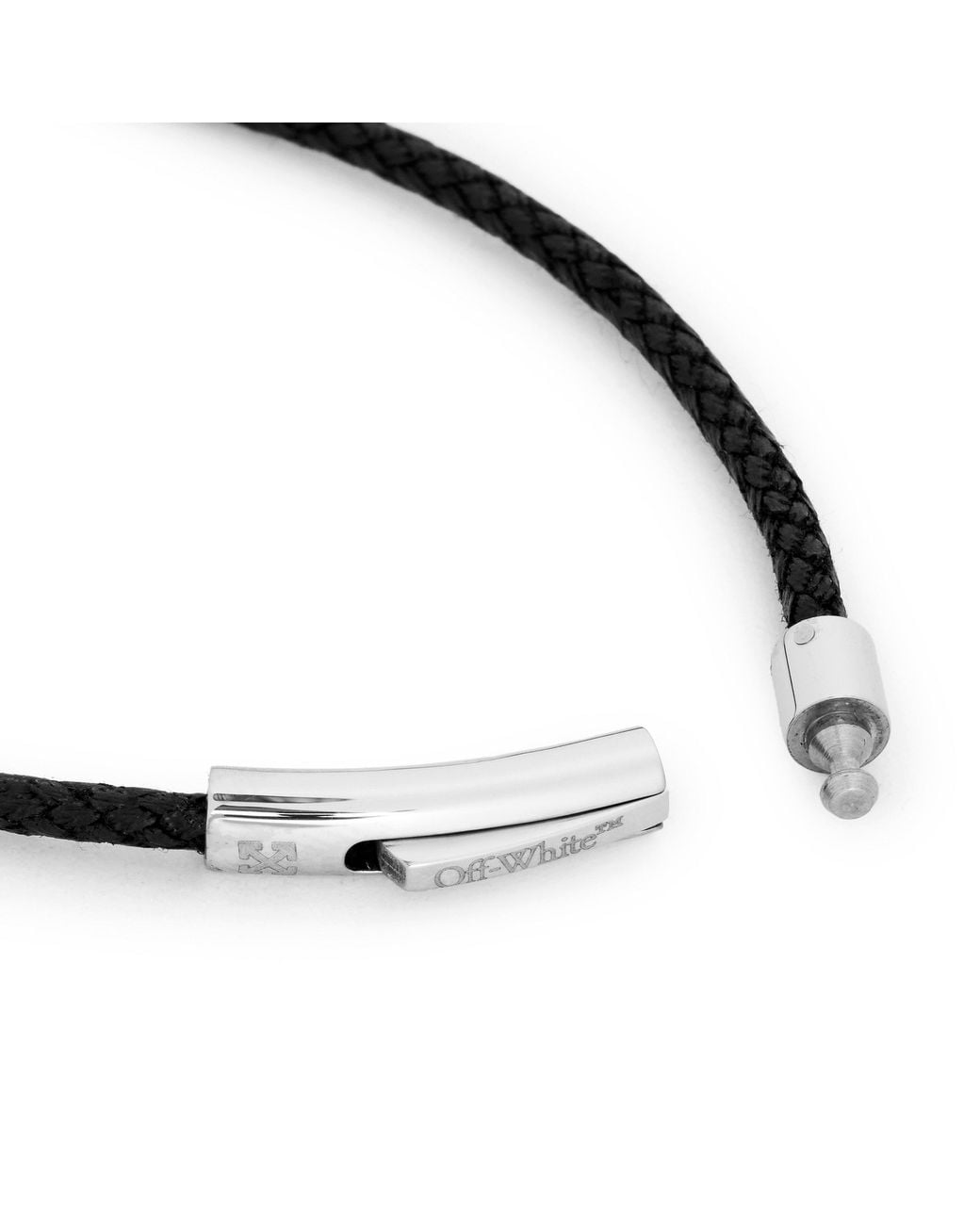 Off-White c/o Virgil Abloh Black Single Wrap Bracelet for men