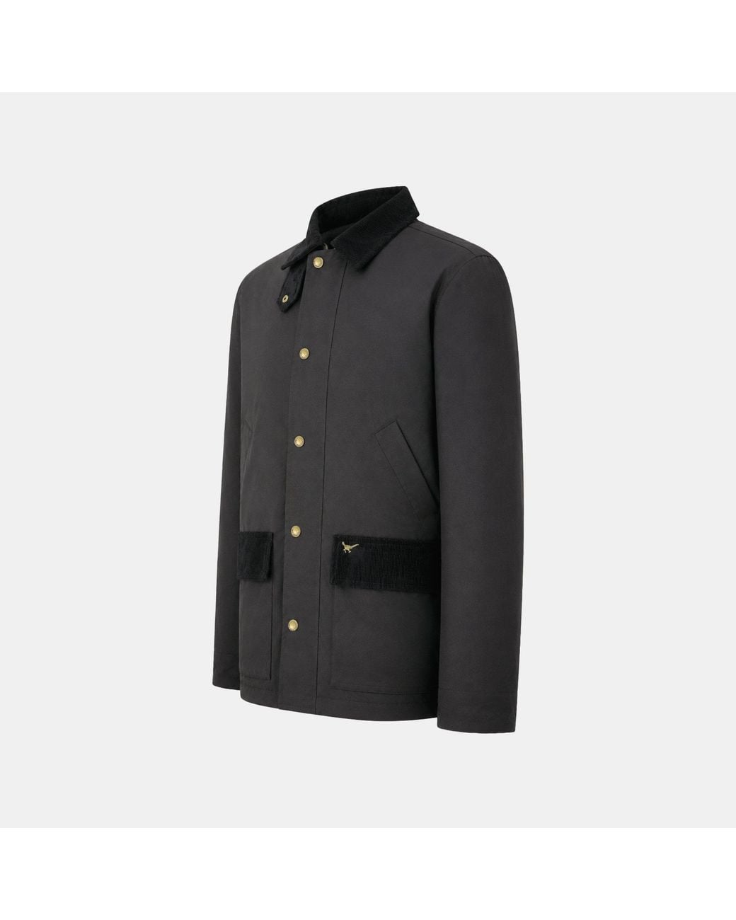 Jack Wills Black Jw Wax Barn Jkt Sn64 for men