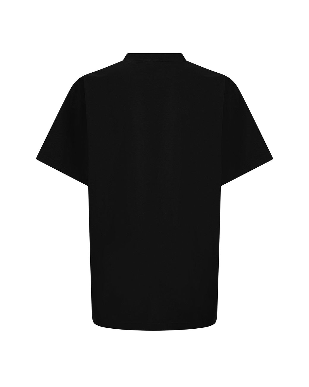 Balenciaga Black Sticker Graphic Short-Sleeve Cotton Oversized T-Shirt for men