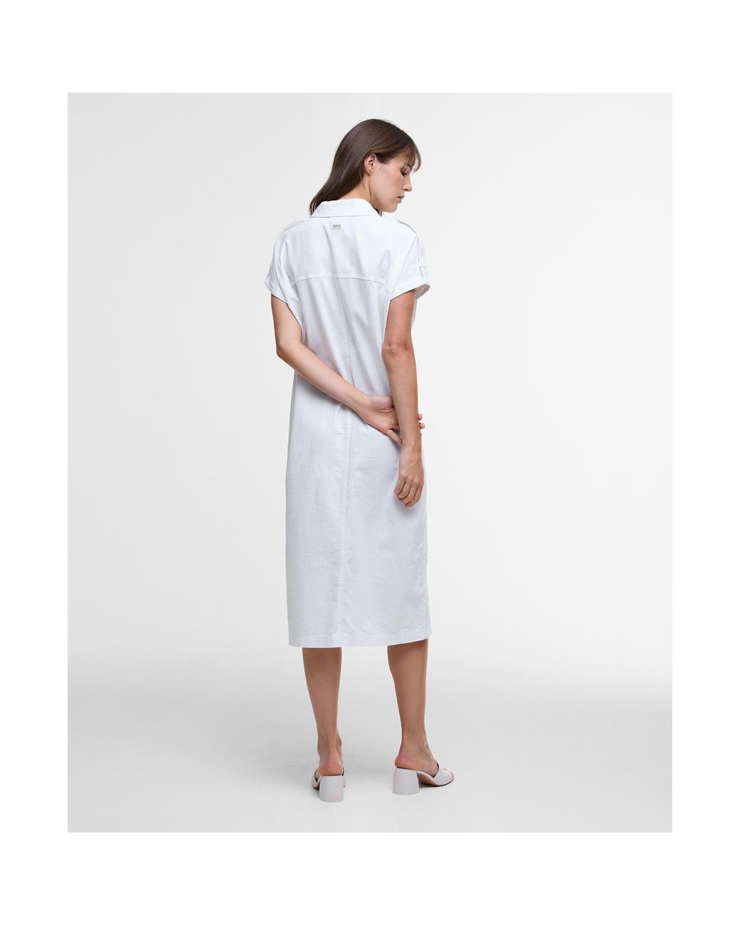 Barbour Blue Harlow Midi Dress