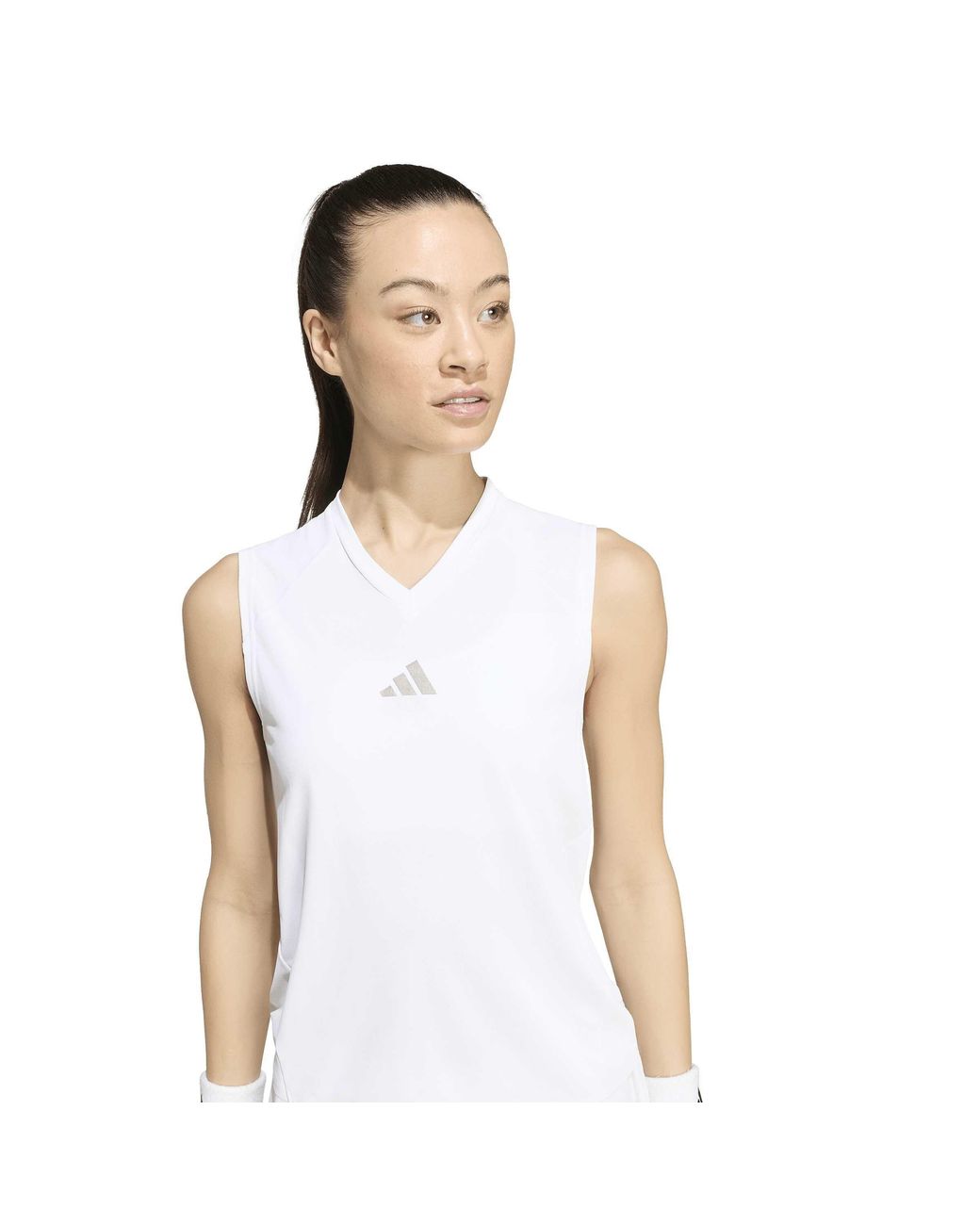 Adidas White Wim Performance Vest