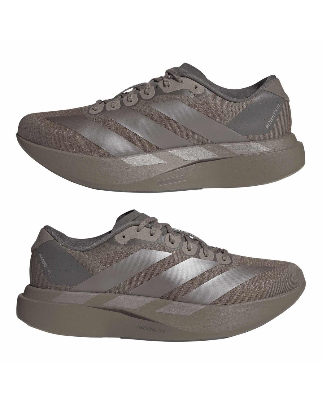 Adidas Gray Adizero Evo Sl Shoes for men