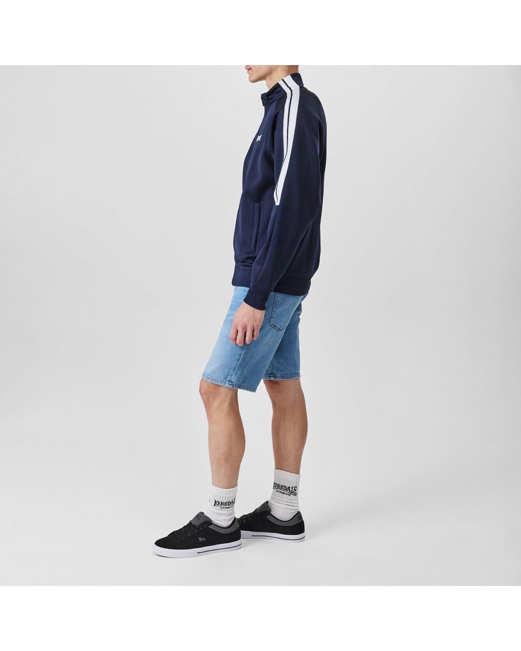 Lonsdale Black Latimer Trainers for men