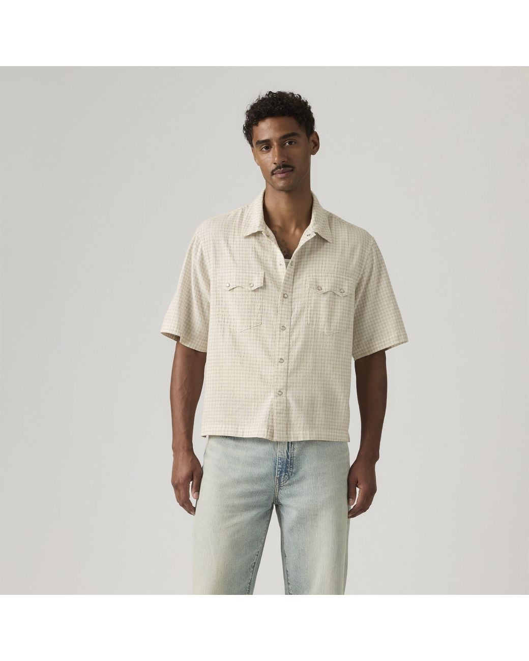 Levi's Natural Ss Boxy Western Criss Cross for men