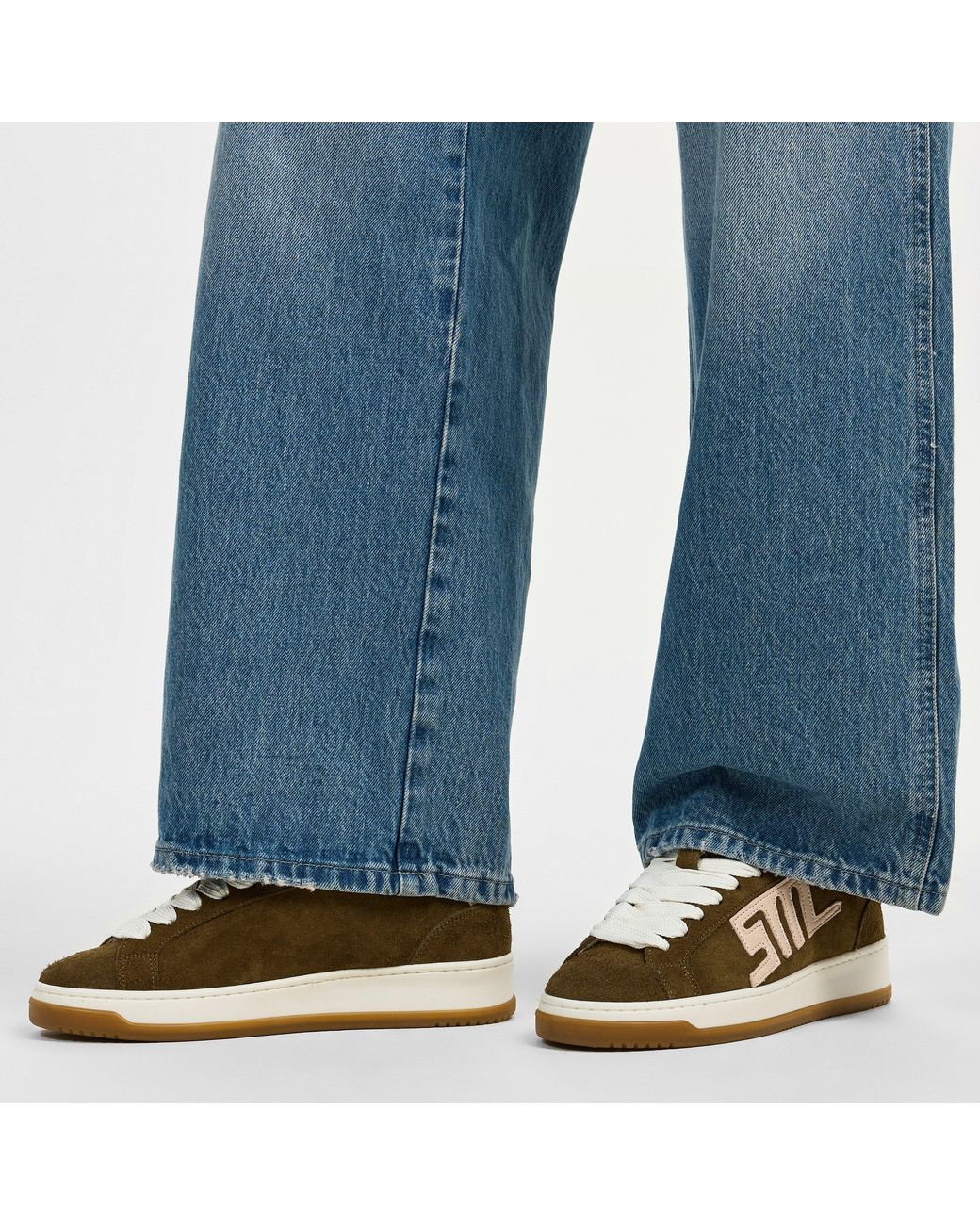 Steve Madden Brown Alysha Low-Top Trainers