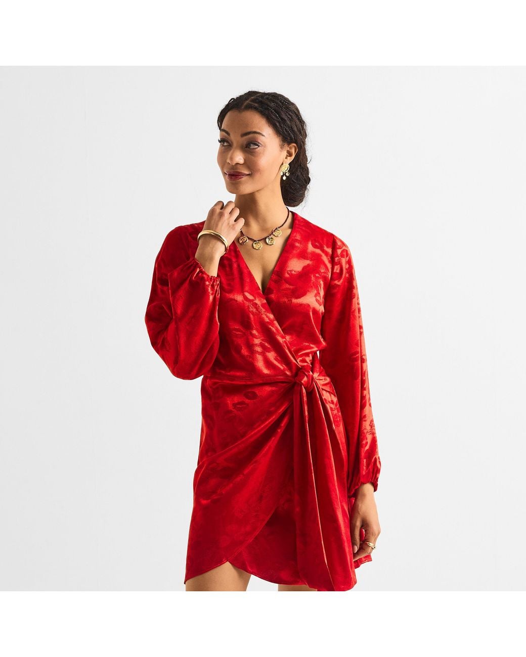 Never Fully Dressed Red Mini Vienna Dress