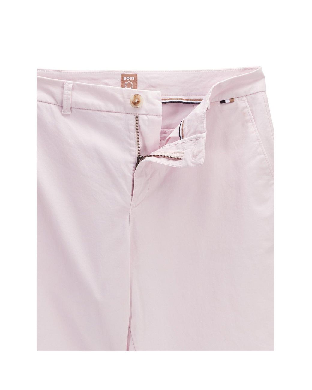 Boss Pink Tachini2 Chino Trousers, Chino Style