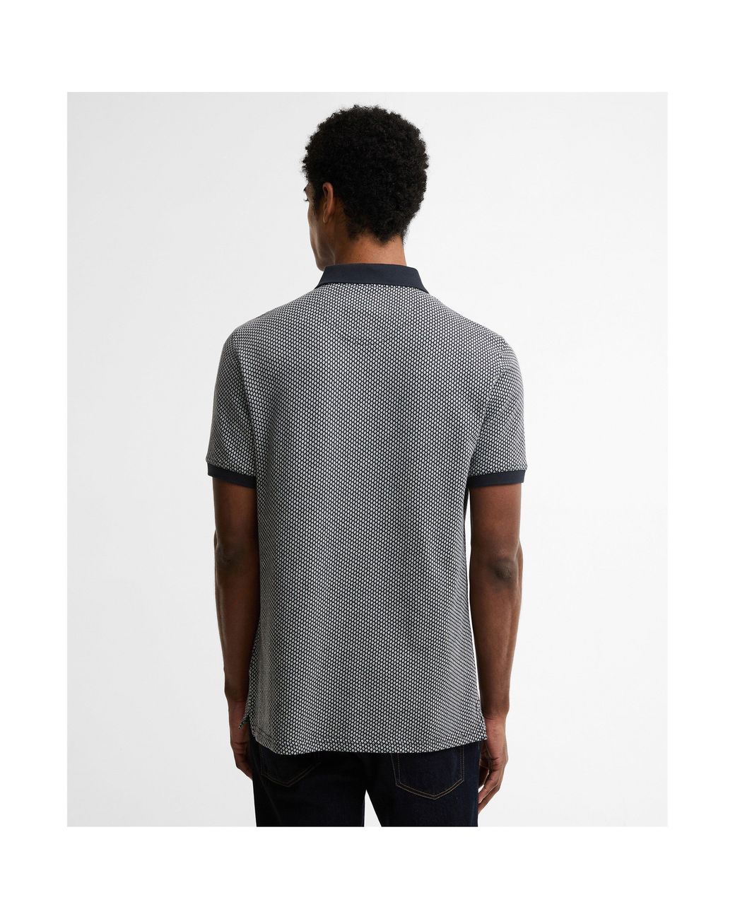 Barbour Gray Short Sleeve Polo Shirt for men