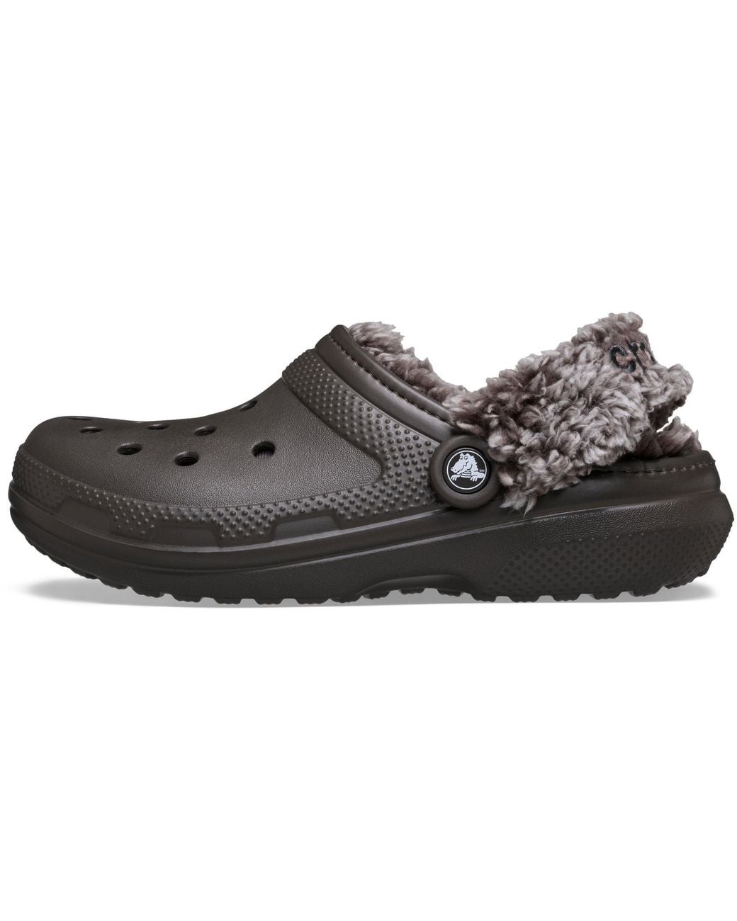 CROCSTM Black Classic Fleece Mule Slippers