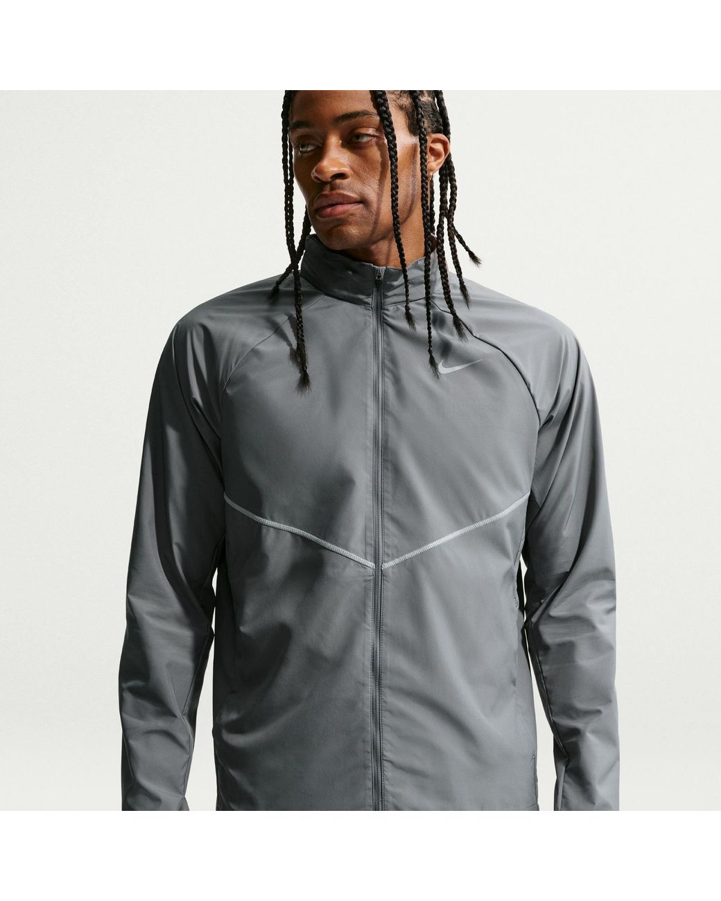 Nike Blue Miler Repel Running Jacket for men