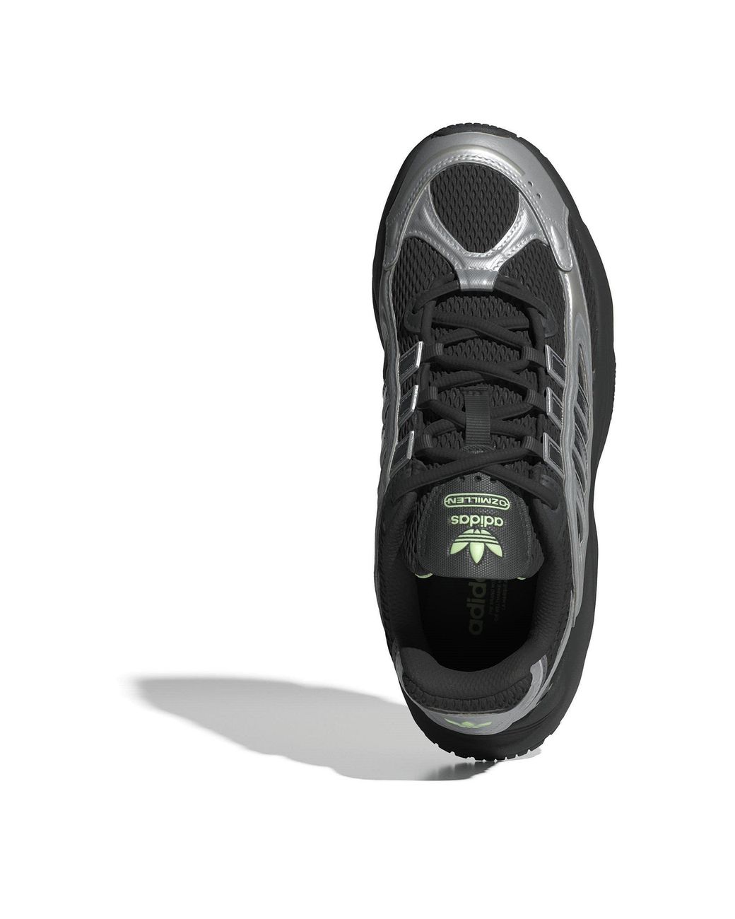 Adidas Black Ozmillen Chunky Platform Low-Top Trainers