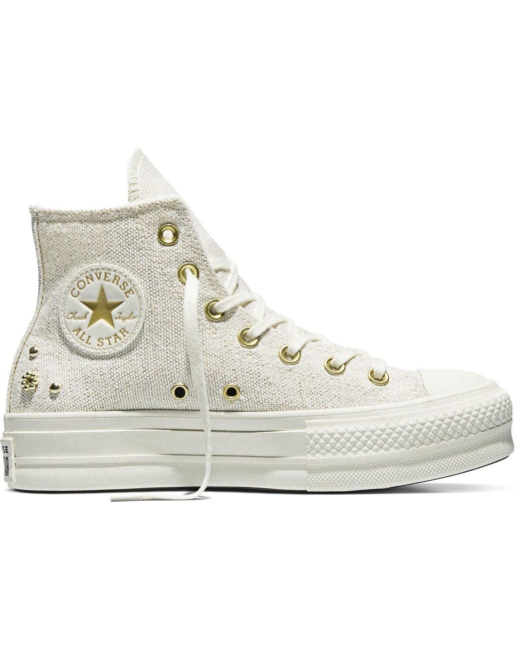 Converse White Canvas High-Top Trainers