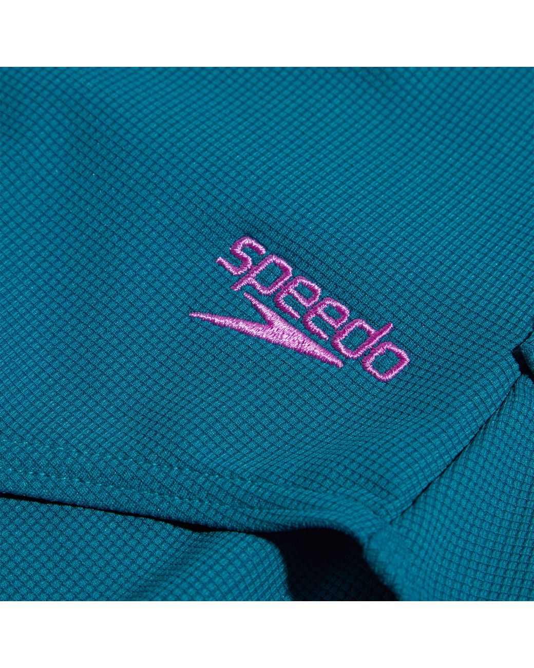 Speedo Blue Belted Deep U-Back One Piece Swimsuit