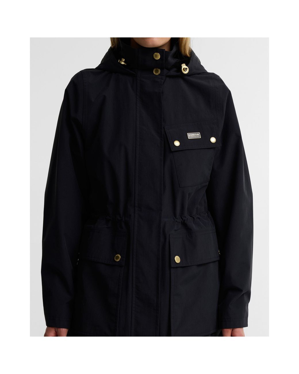 Barbour Black Aeroready Hoodie