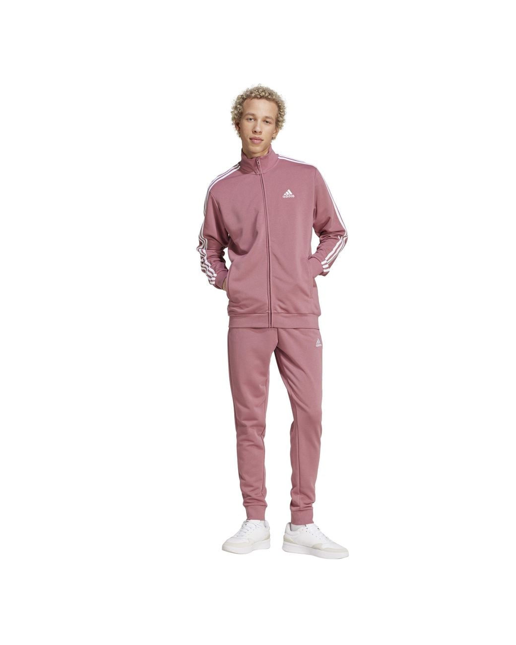 Adidas Red Closed Hem Woven Tracksuit Joggers for men