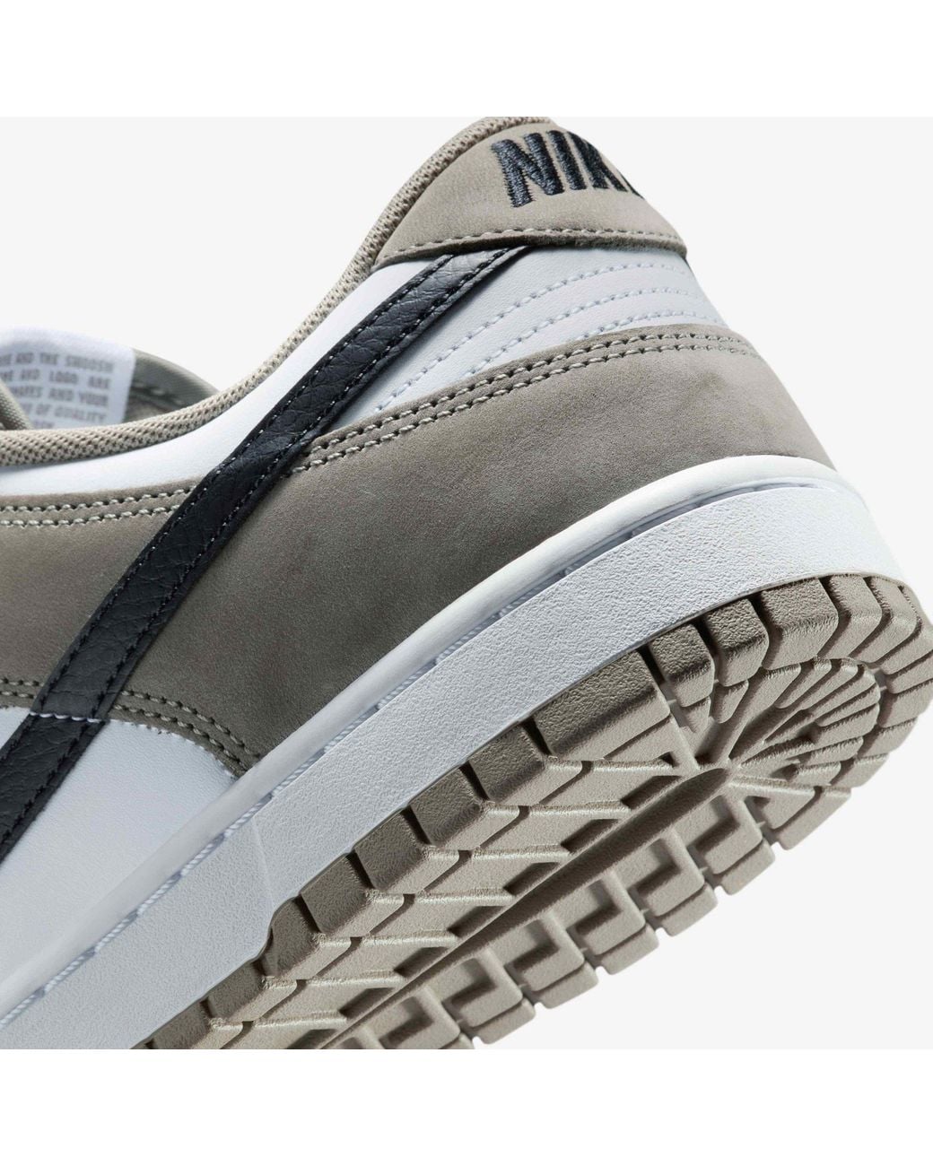 Nike Gray Dunk Low Trainers for men