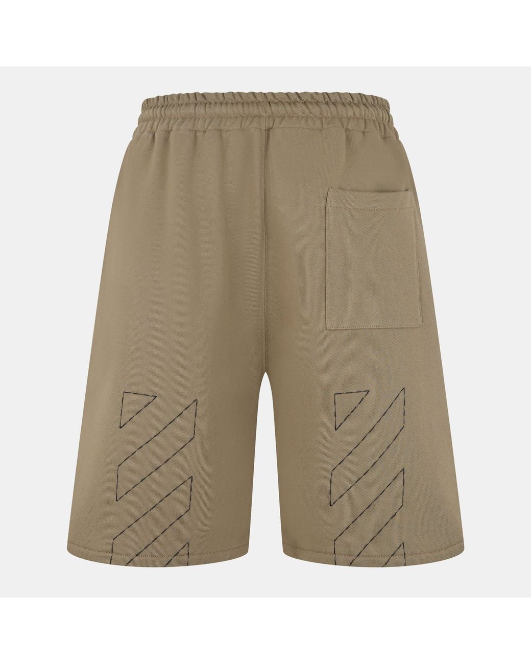 Off-White c/o Virgil Abloh Natural Fleece Relaxed Fit Jogger Shorts for men