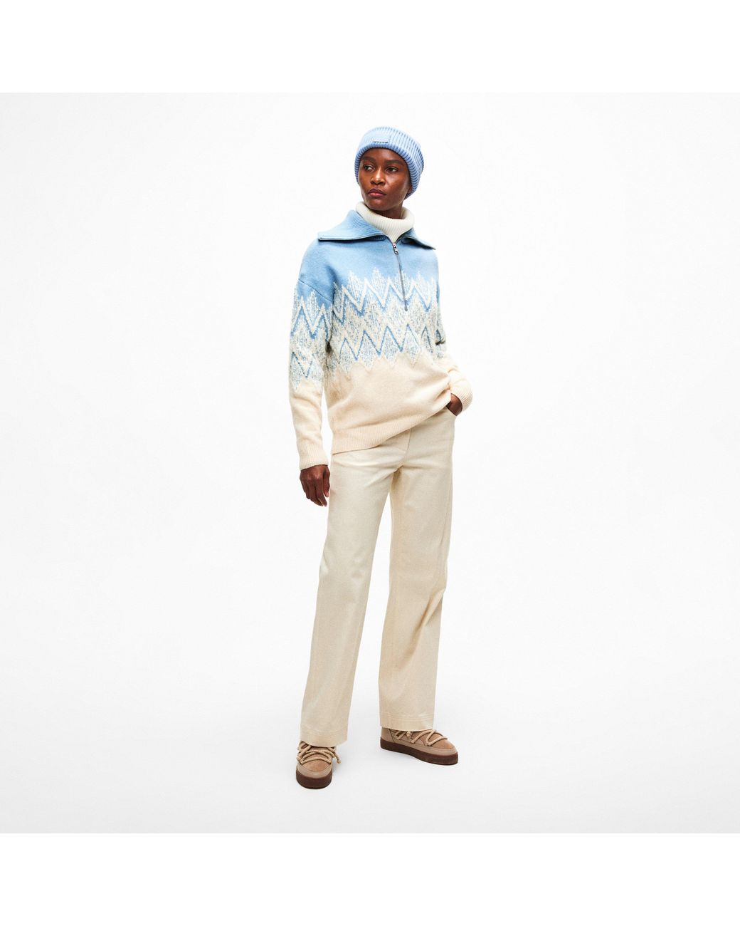 Varley Blue Hedda Sweater