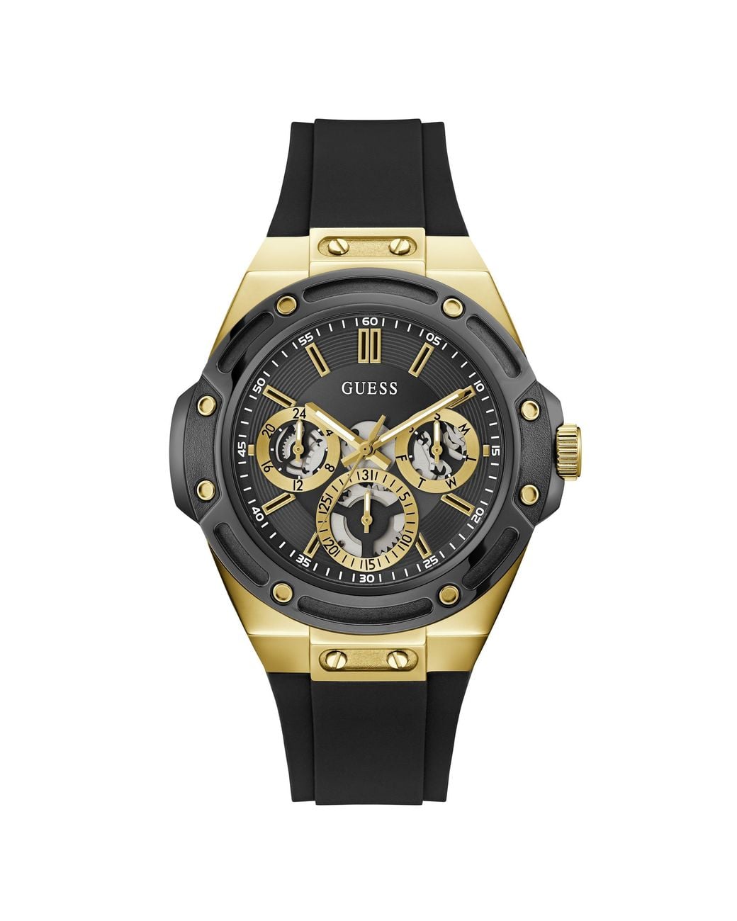 Guess Metallic Gesjwl Carver Watch Sn71 for men