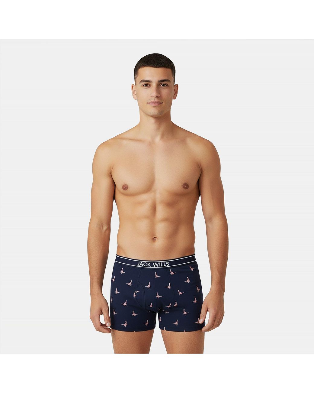 Jack Wills Blue Jw Daundley Boxers 3 Pack for men