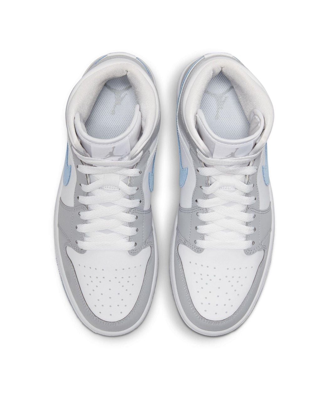 Nike White Jordan 1 Mid Ld64