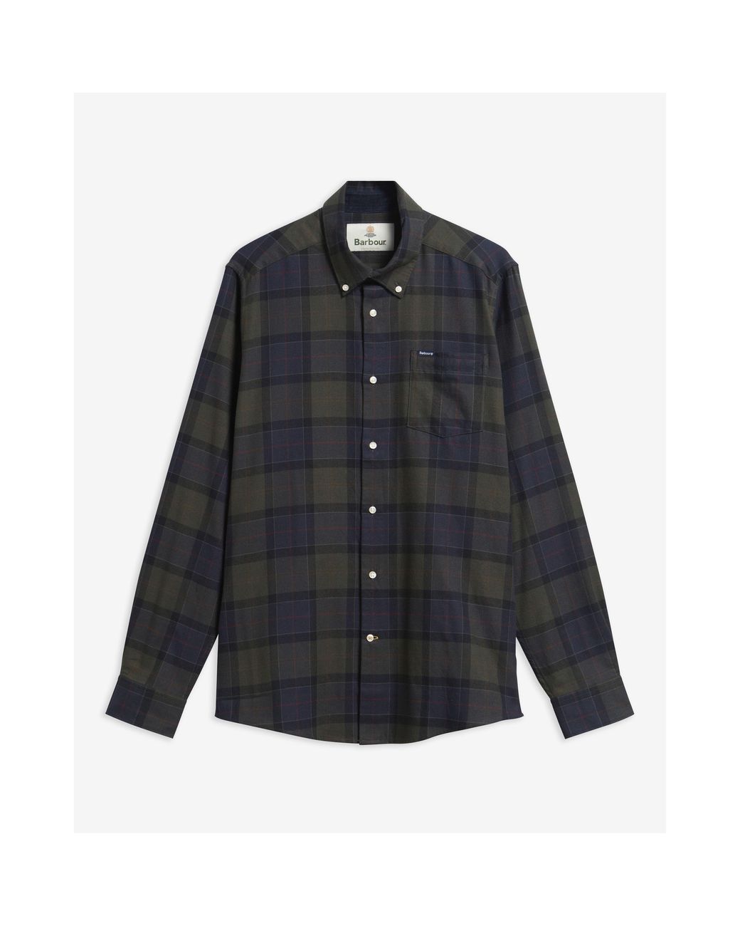 Barbour Blue Fortrose Tartan Cotton Tailored-Fit Shirt for men