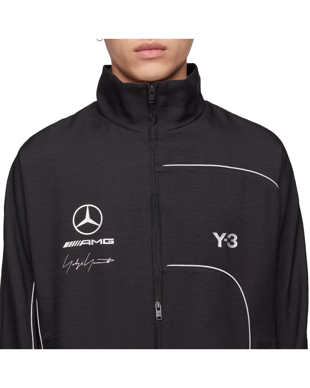 Y-3 Black Mercedes Track Jacket for men