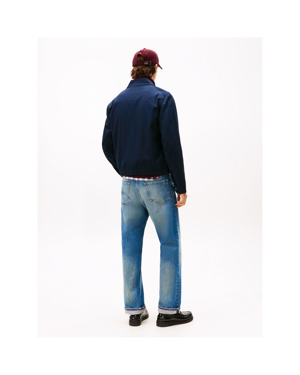 Tommy Hilfiger Blue Cotton Harrington Jacket for men