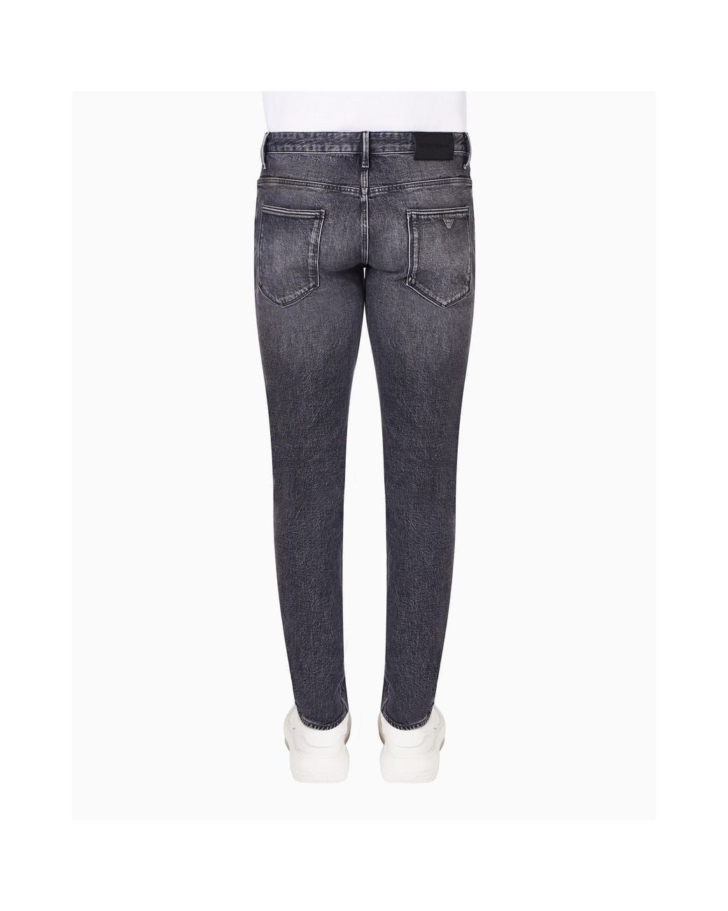 Emporio Armani Gray J06 Slim-Fit Trousers for men
