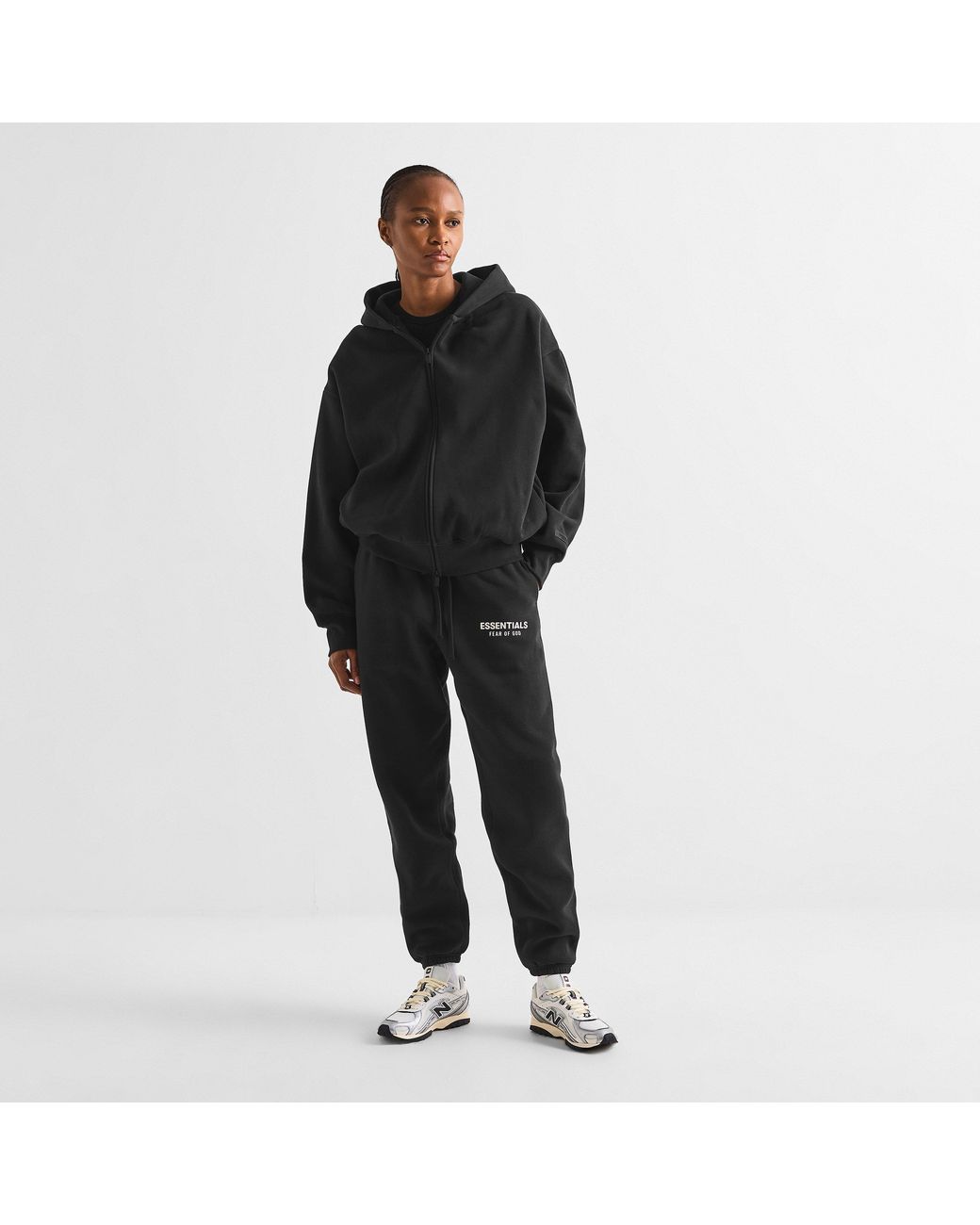 Fear Of God Black Closed Hem Fleece Joggers
