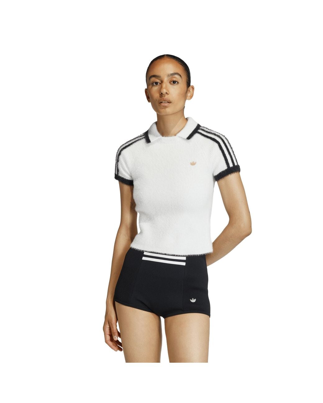 Adidas Originals White Short Sleeve Polo Shirt