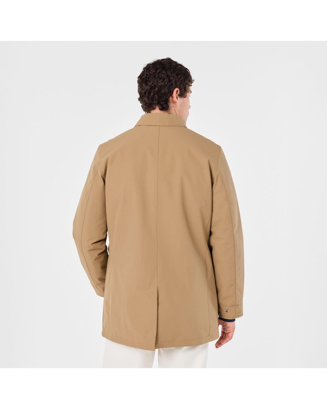 Aquascutum Natural Aquact Mid-Length Weatherproof Trench Coat for men