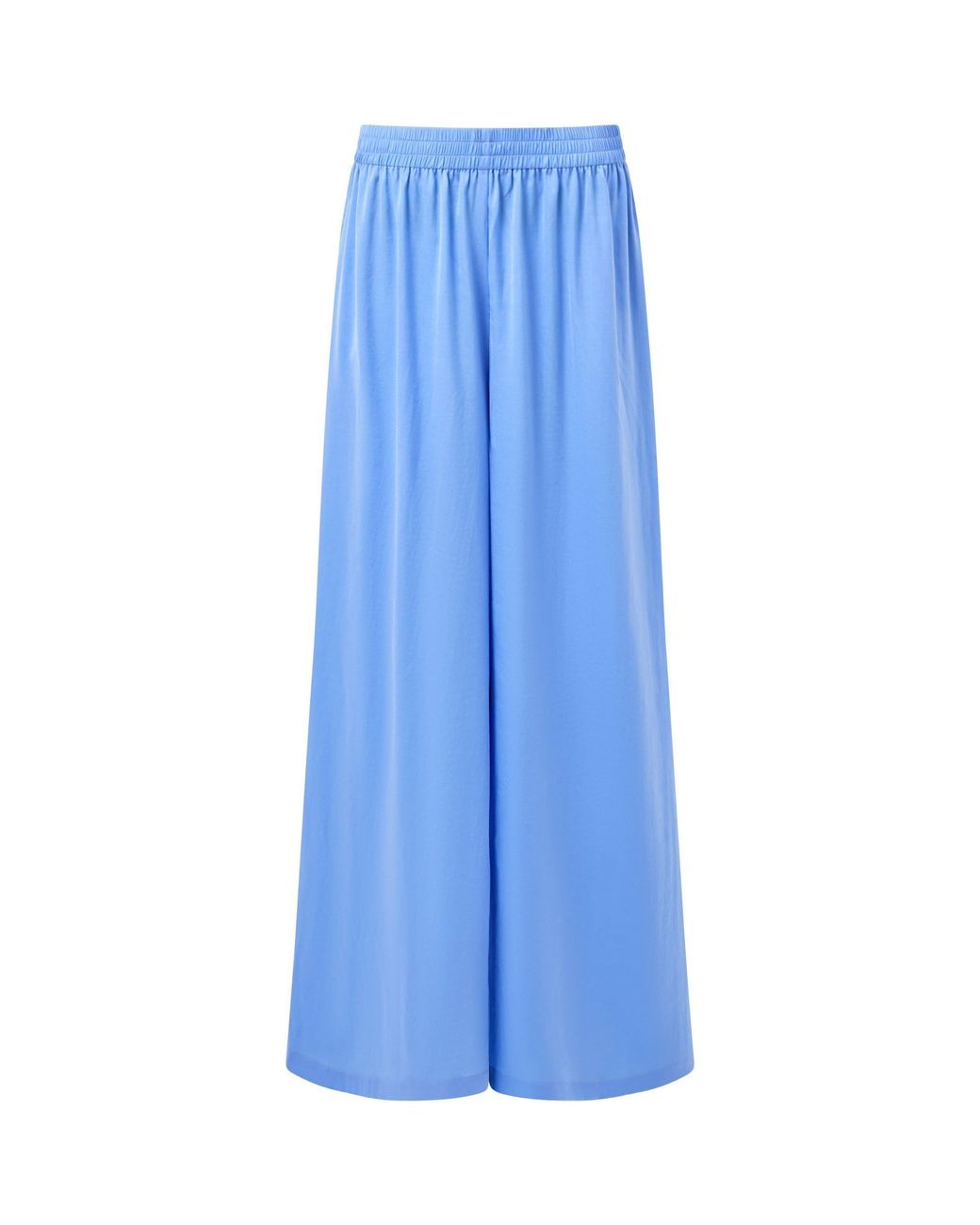 French Connection Blue High Waist Wide Leg Trousers