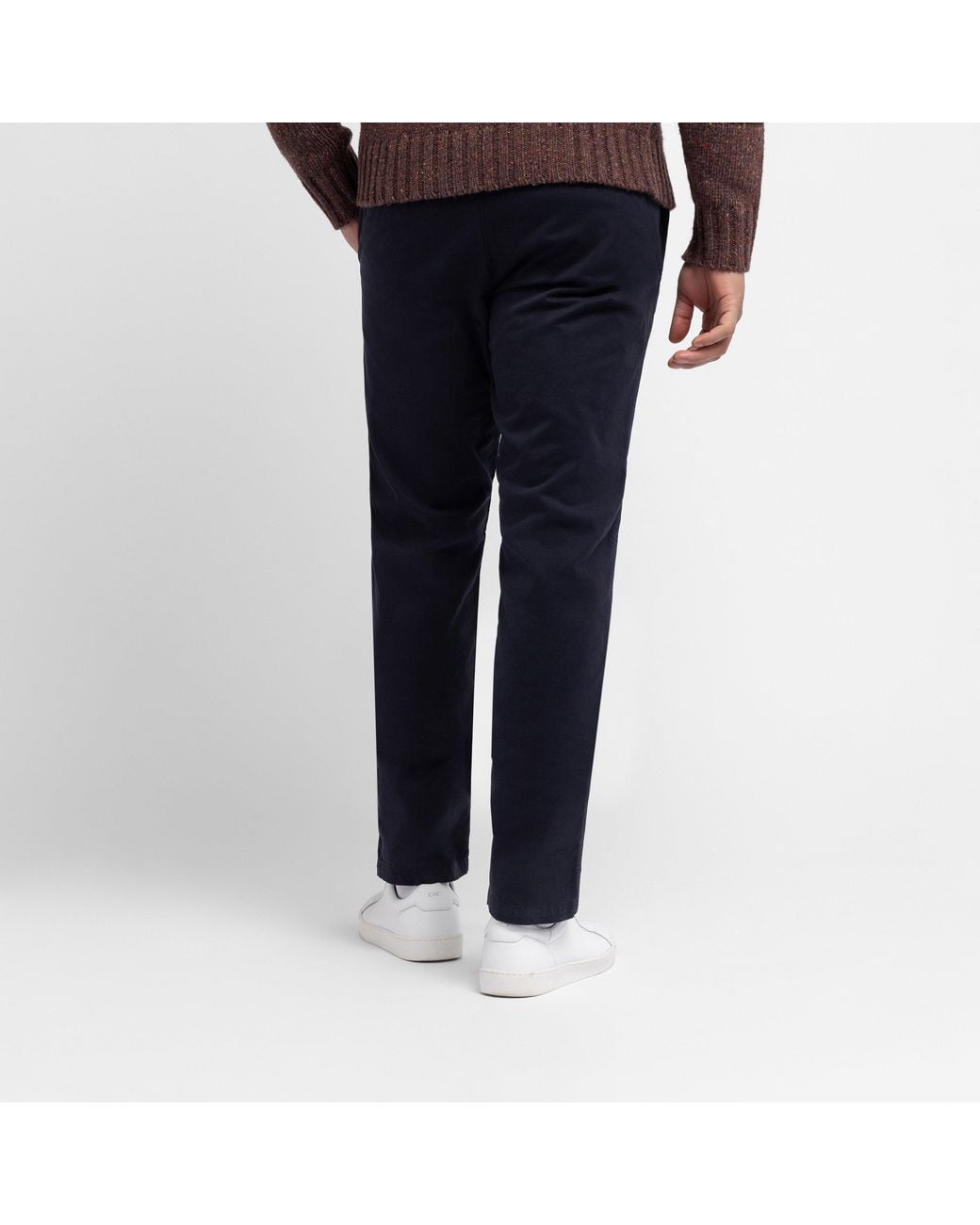 Eden Park Blue Straight-Leg Dark Chinos for men