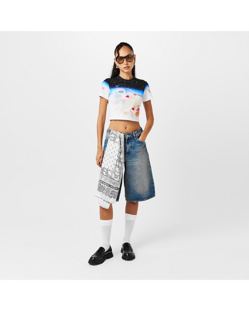 Casablanca Blue Casa Galactic Baby Tee