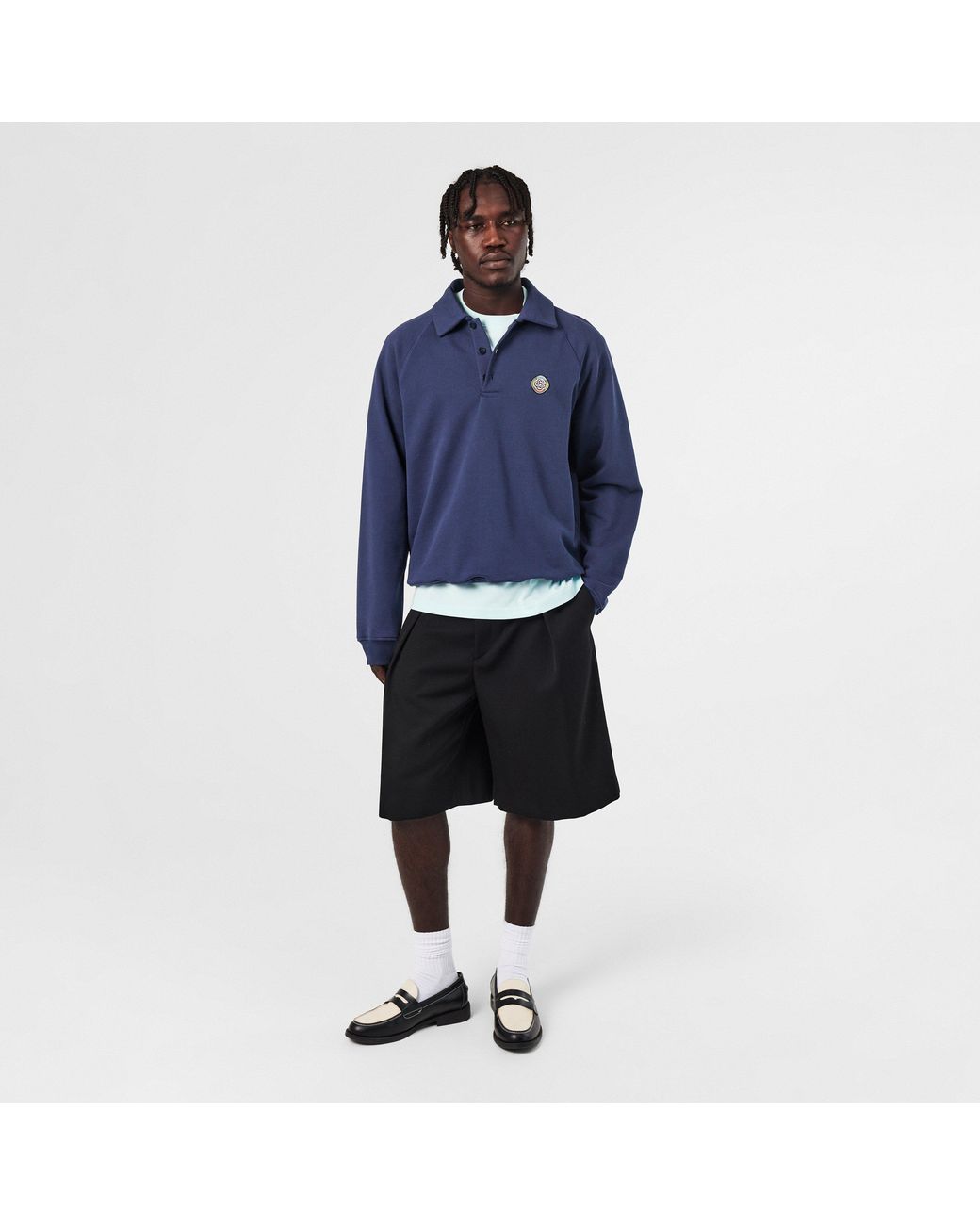 Casablanca Blue Crew Sweatshirt for men