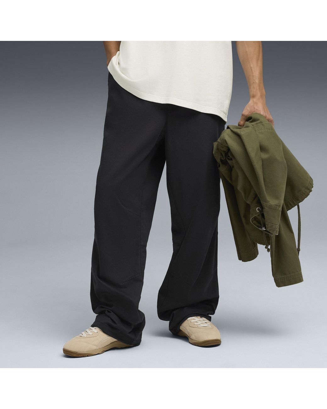 PUMA X REPRESENT Black Relaxed Trousers for men