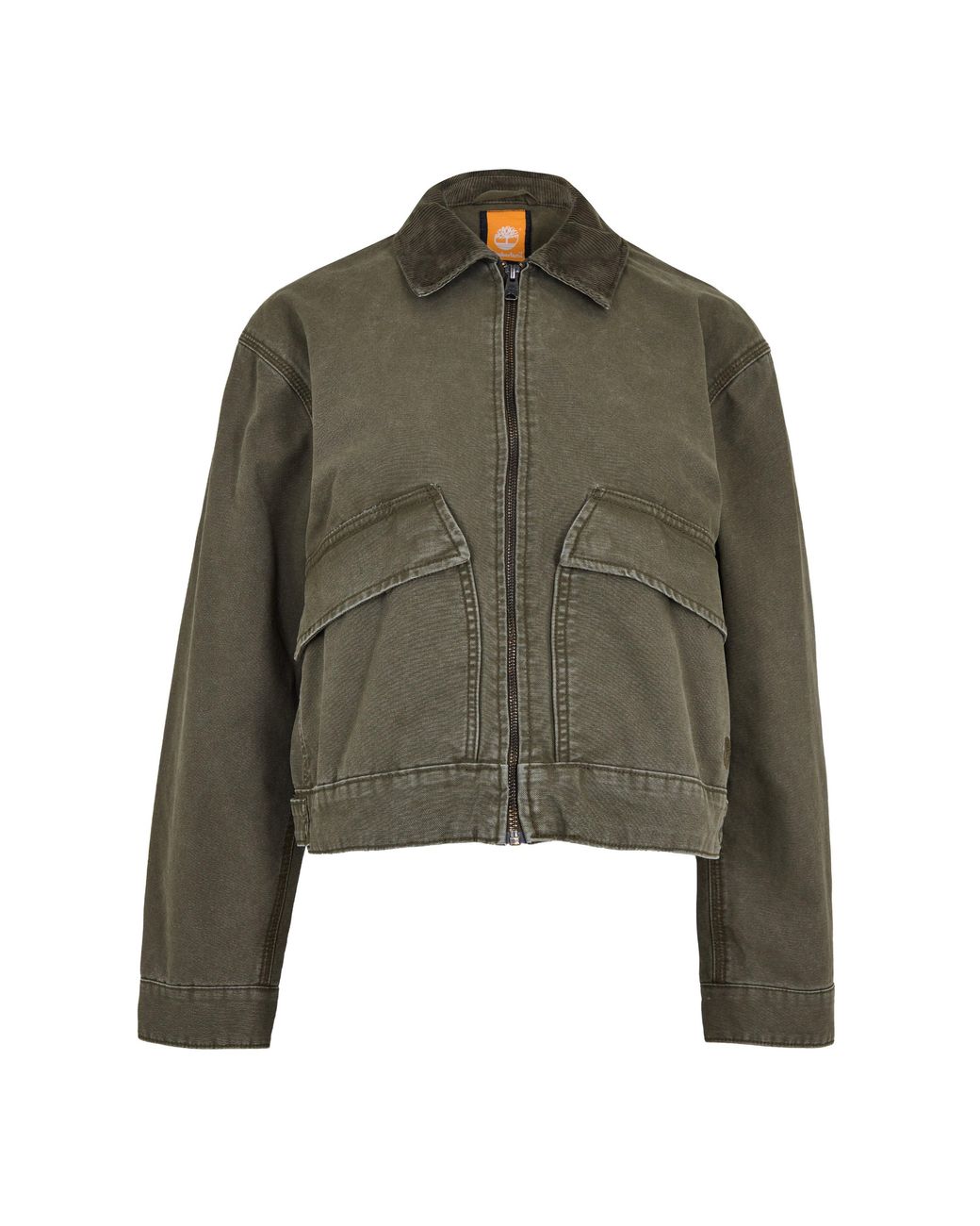 Timberland Green Washed Canvas Softshell Jacket