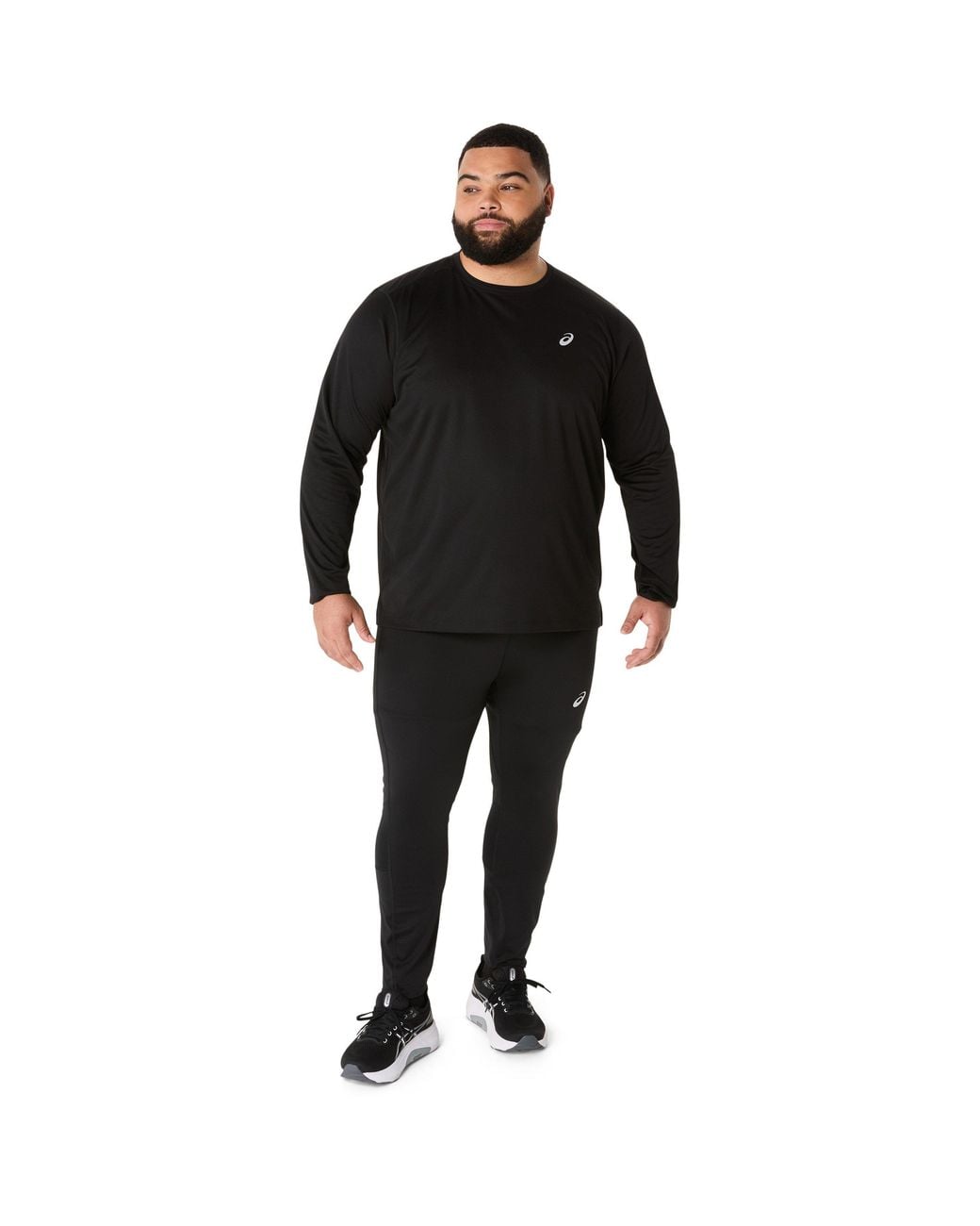 Asics Black Core Ls Top Running for men