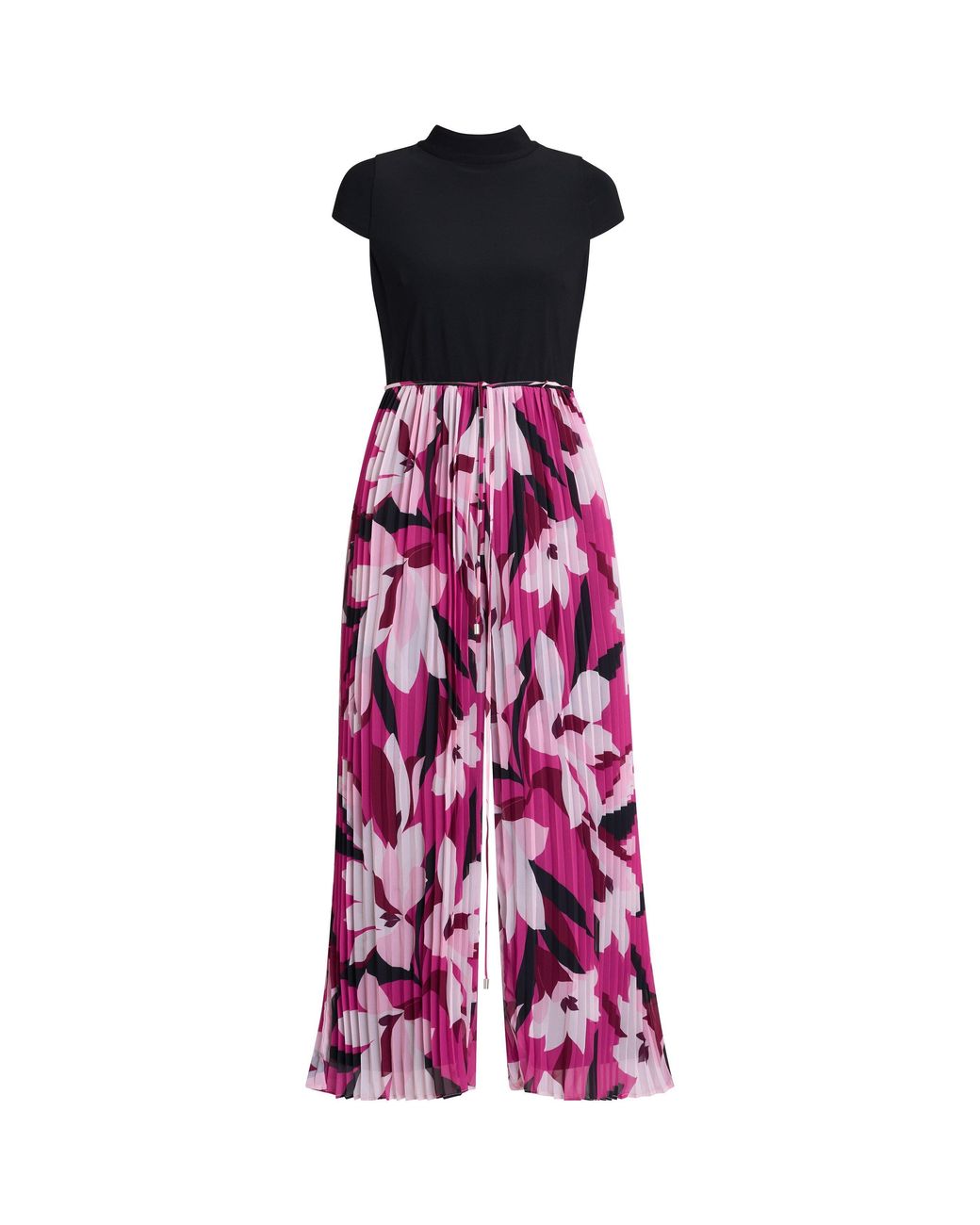 Gina Bacconi Red Dolores Jumpsuit With Printed Trousers