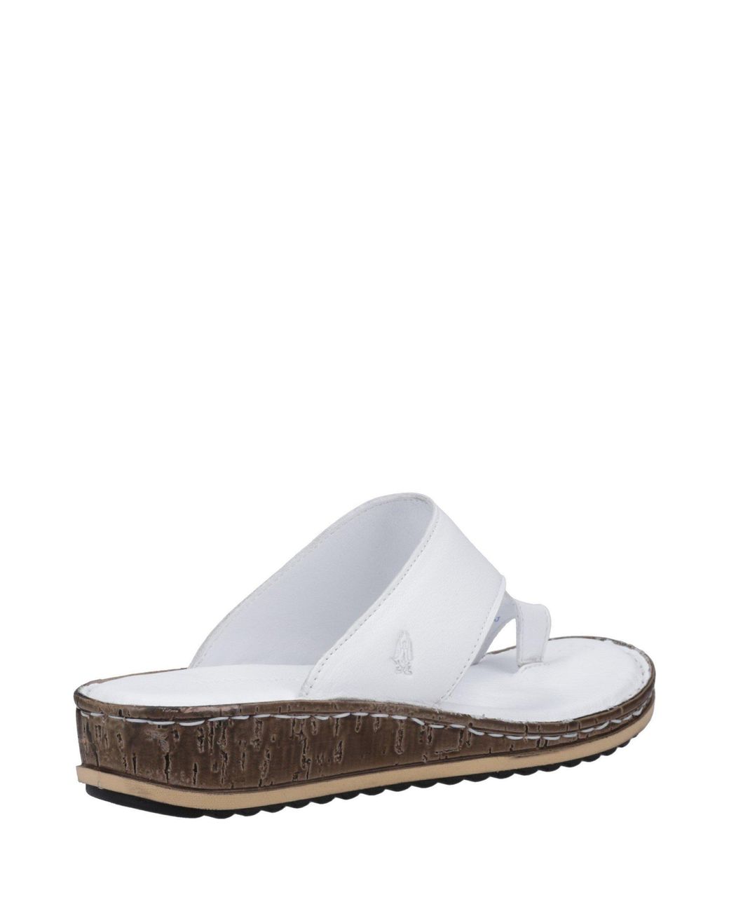 Hush Puppies White Elissa Toepost Sandal