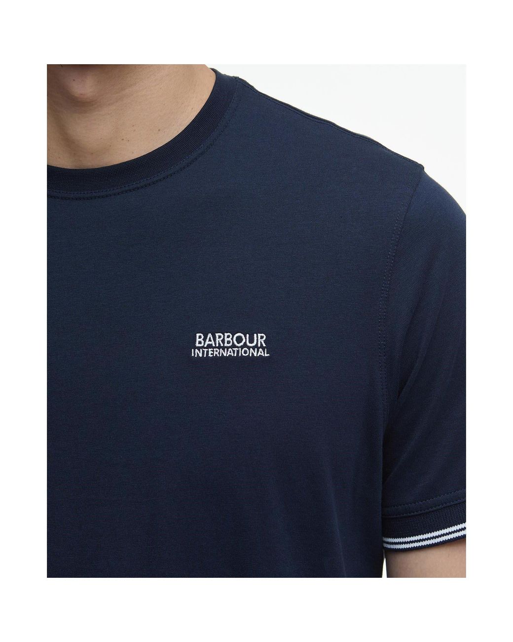 Barbour Black Philip Tipped T-Shirt for men