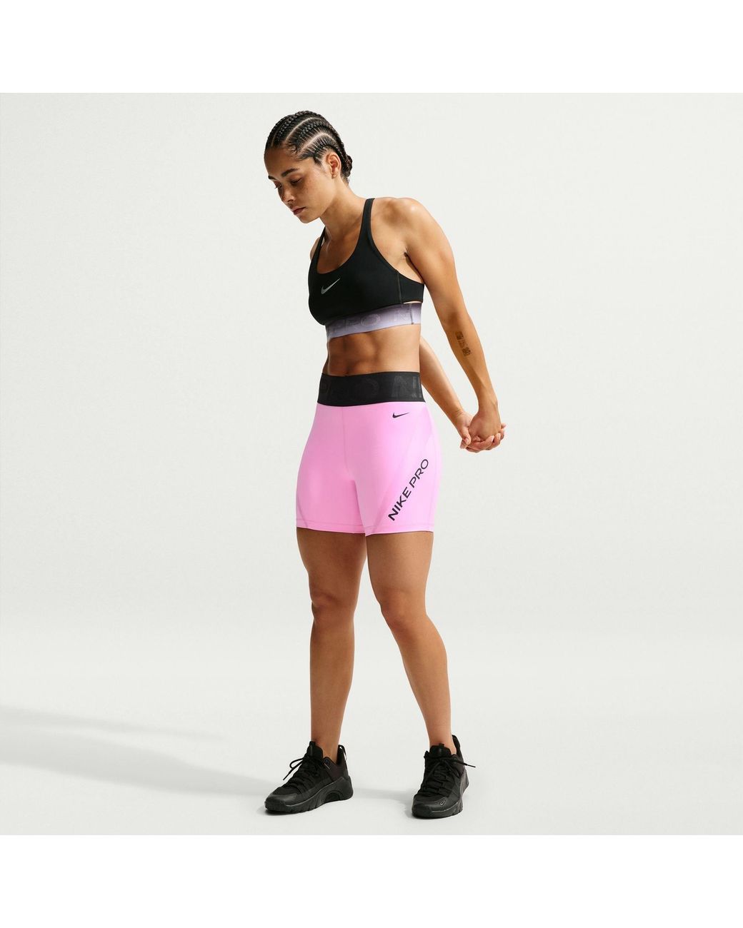 Nike Pink Keely Sculpt 5In Performance Shorts